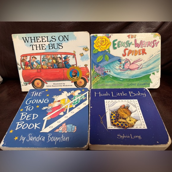 Wheels on the Bus + Going to Bed + Hush Little Baby + Eensy Weensy Spider Bundle - Picture 1 of 6